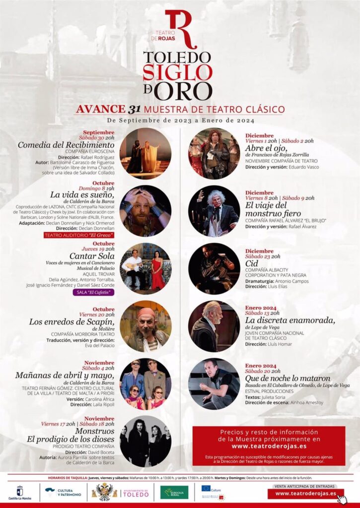 El Brujo, 'La vida es sueño' o 'Cid', entre los clásicos teatrales que el Rojas de Toledo acogerá de septiembre a enero