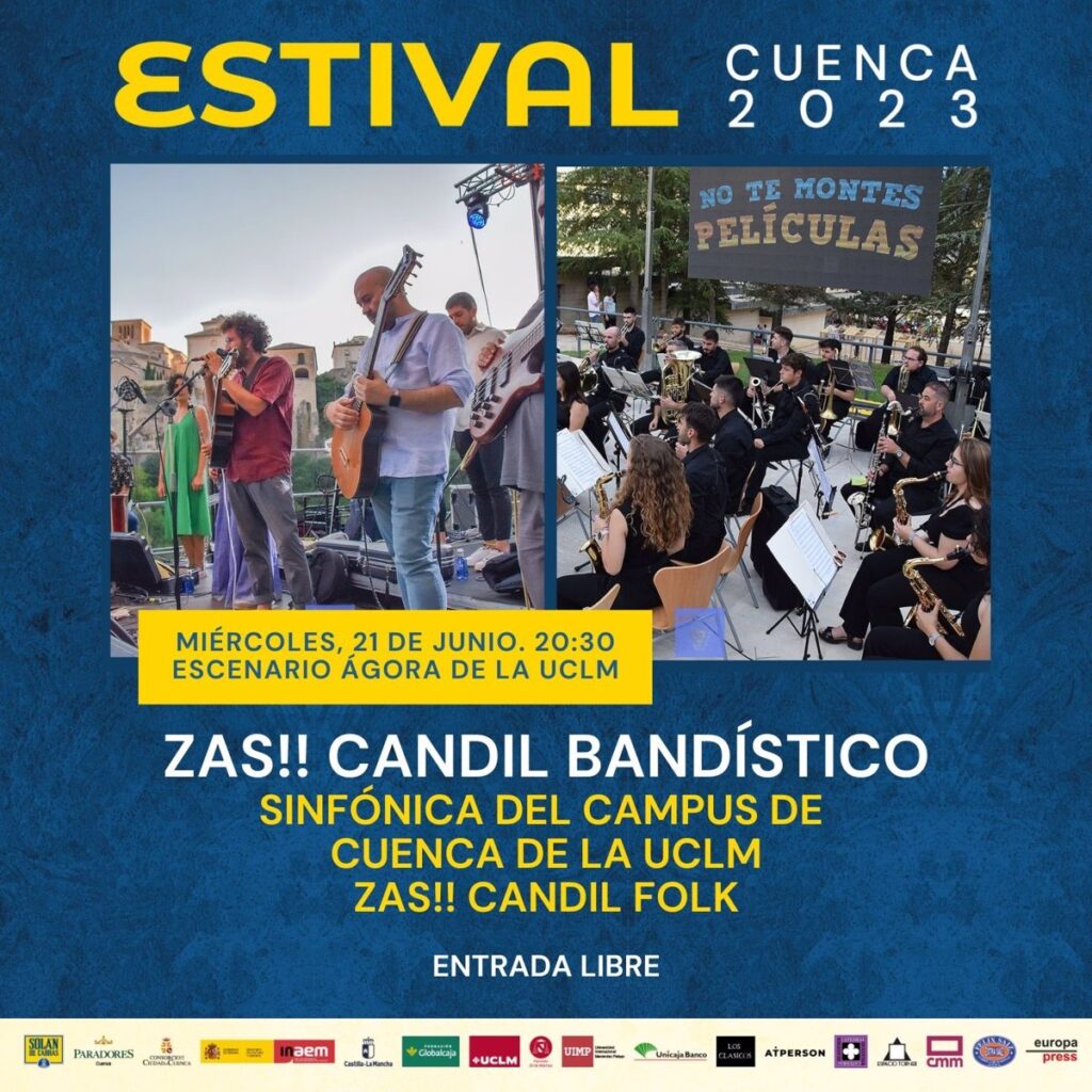 Zas!! Candil Folk y la banda de la UCLM unirán fuerzas en Estival Cuenca para rematar su programación