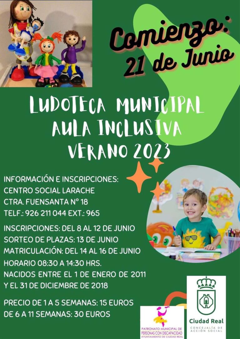 El jueves se abre el plazo de inscripción de las Escuelas y Aulas Municipales de Verano de Ciudad Real