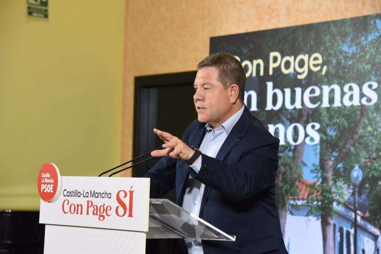 Page apela al "camino seguro" que representa el PSOE: "Con nosotros no van a tener que perder el sueño"
