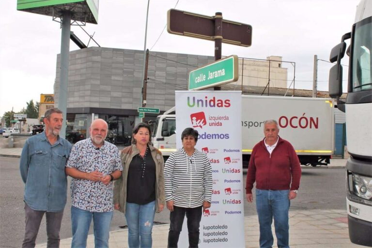 Unidas IU-Podemos Toledo propone tren de mercancías, una mesa por la industria y un plan contra la siniestralidad