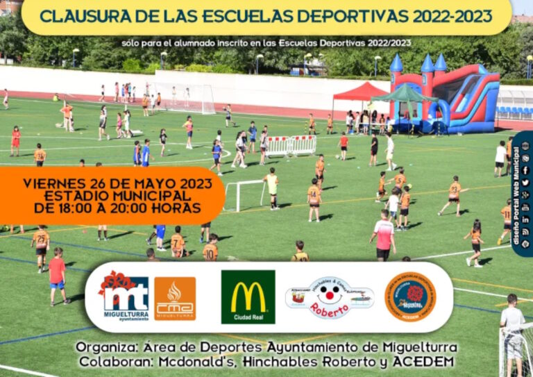 clausura escuelas deportivas municipales de miguelturra