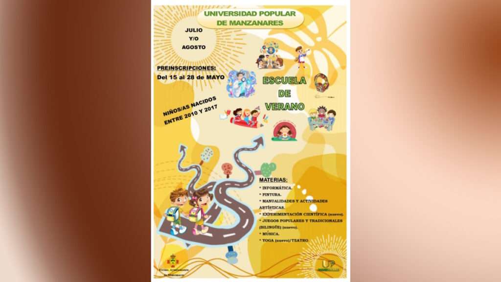 preinscripciones escuela de verano de manzanares