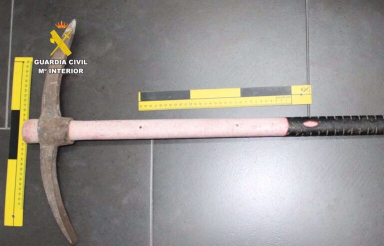 Dos detenidos en Fuente-Álamo tras agredir sexualmente a un hombre, robarle y golpearle con un pico-azada