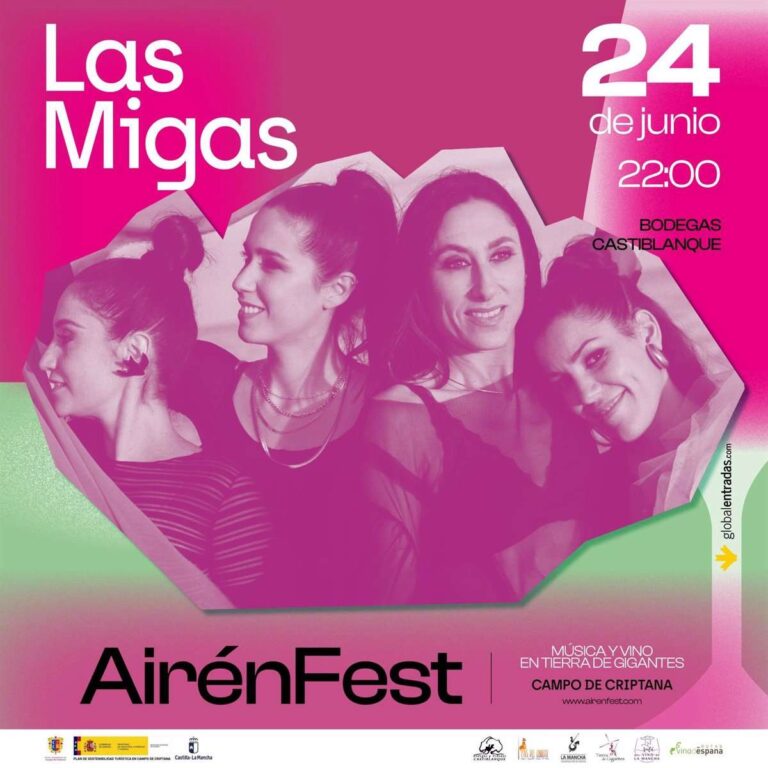 Las Migas protagonizarán una nueva entrega del AirénFest mezclando música y vino en las Bodegas Castiblanque de Criptana