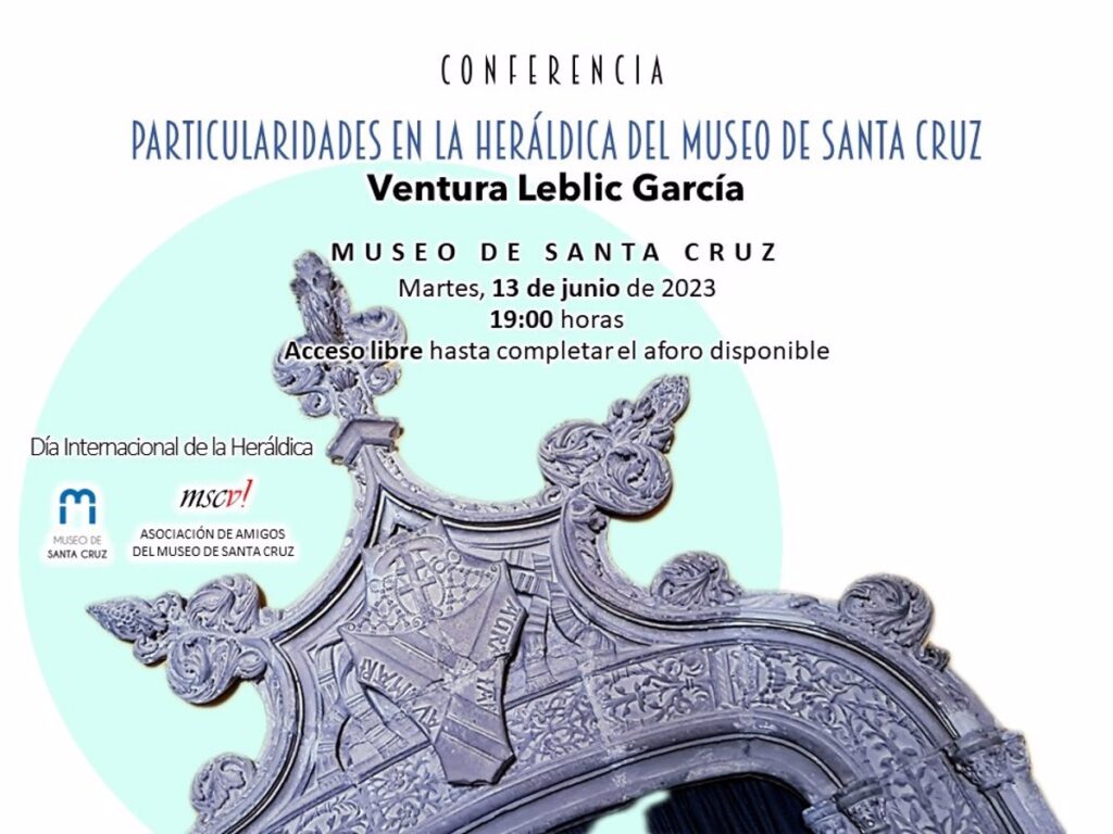 Ventura Leblic disertará el martes sobre la heráldica del Museo de Santa Cruz de Toledo