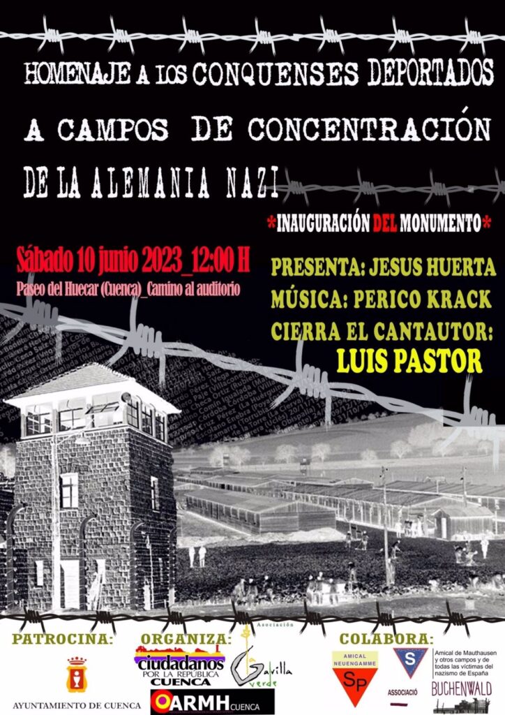 El 10 de junio se inaugura el memorial dedicado a los conquenses deportados a los campos de concentración nazis