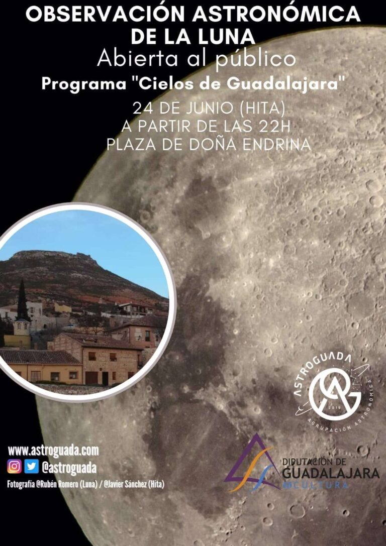 Hita acoge este sábado una observación astronómica pública, la primera actividad del programa 'Cielos de Guadalajara'