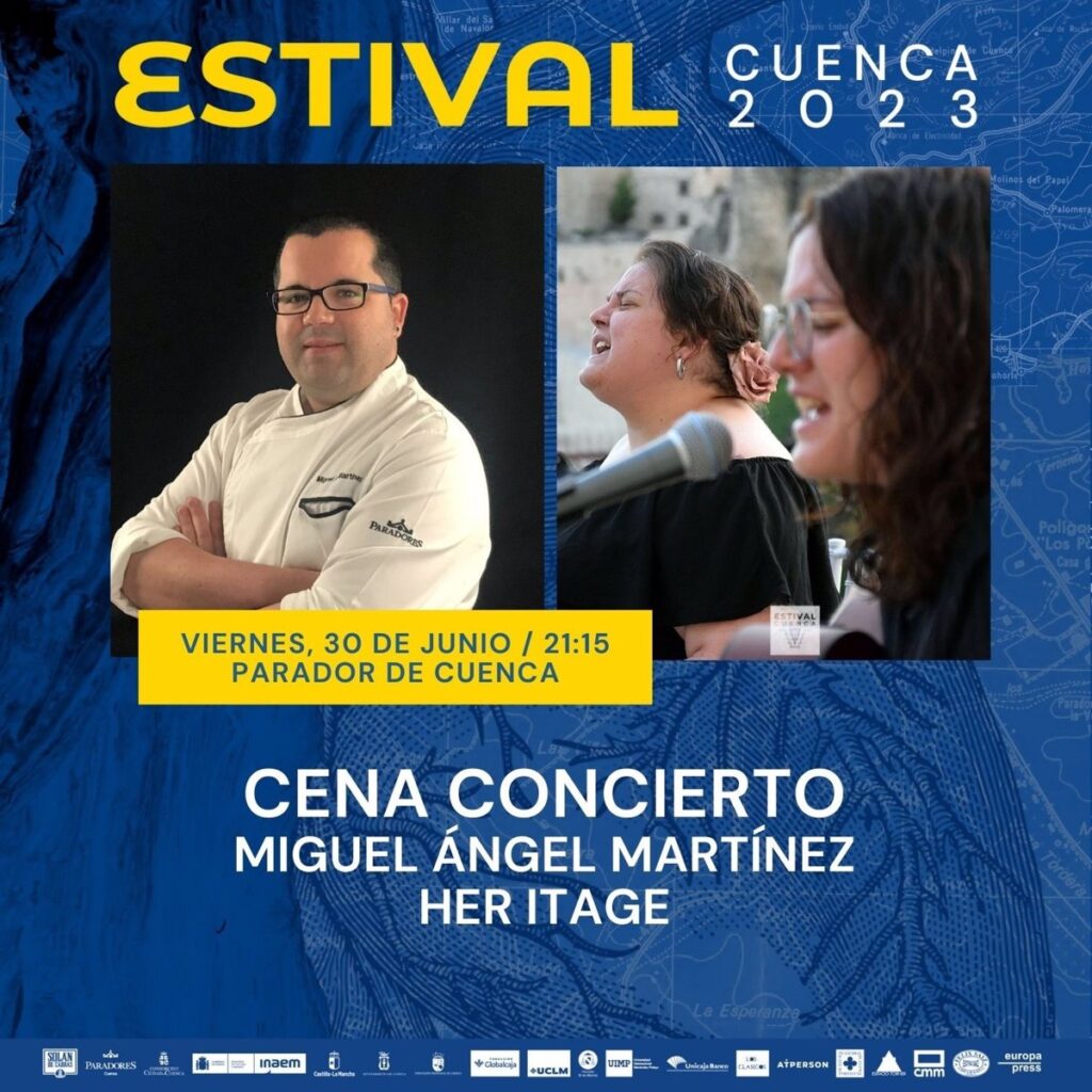 Her Itage y el chef Miguel Ángel Martínez pondrán música y gastronomía en la cena concierto de Estival Cuenca 2023