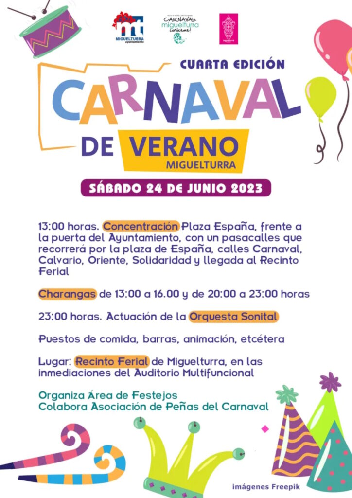 carnaval de verano en miguelturra 2023