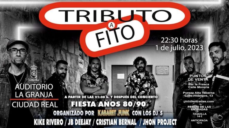 concierto tributo a fito en ciudad real