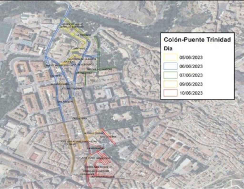 restriccion aparcamiento cuenca junio