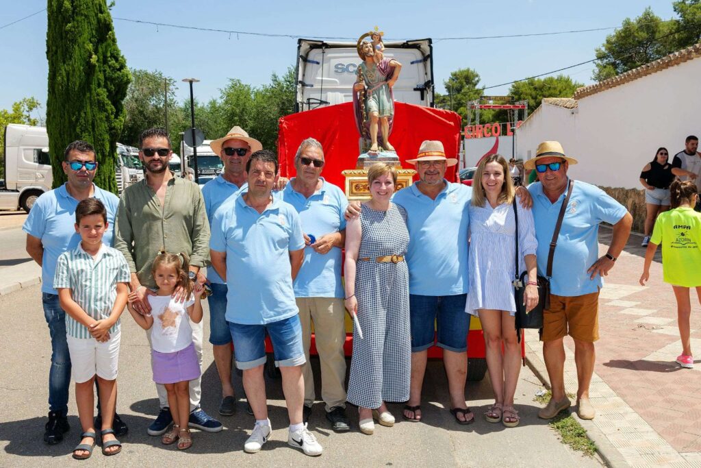 Procesión de camiones en Argamasilla de Alba en honor a San Cristóbal, patrón de los conductores 3