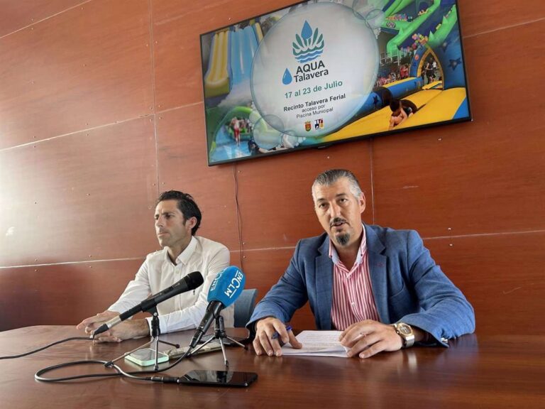 Talavera Ferial estrena una zona de hinchables acuáticos "para toda la familia" desde el próximo lunes