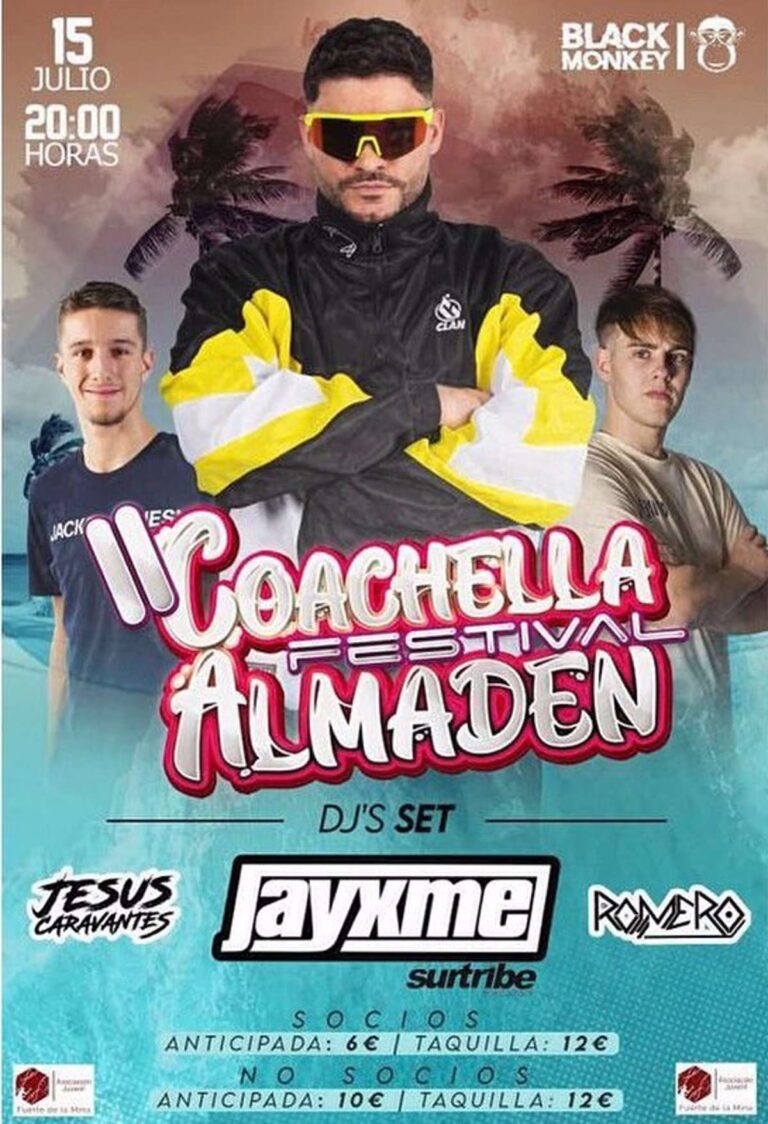 Almadén acogerá la segunda edición del festival 'Coachella' desde este sábado con DJs y artistas locales