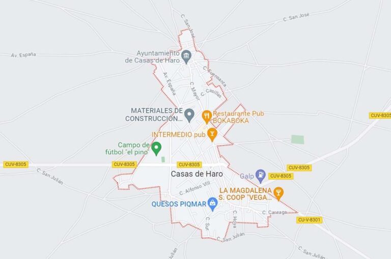 Cuatro heridos, entre ellos un menor, tras la salida de vía de un turismo en Casas de Haro (Cuenca)