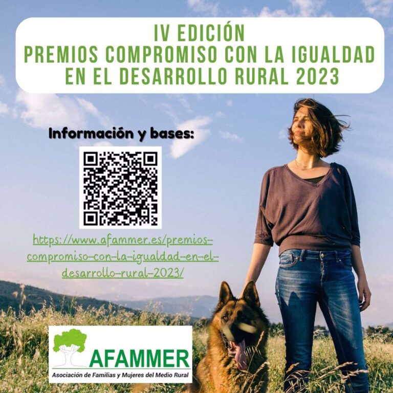 Afammer convoca la cuarta edición de su premios 'Compromiso con la Igualdad en el Desarrollo Rural'