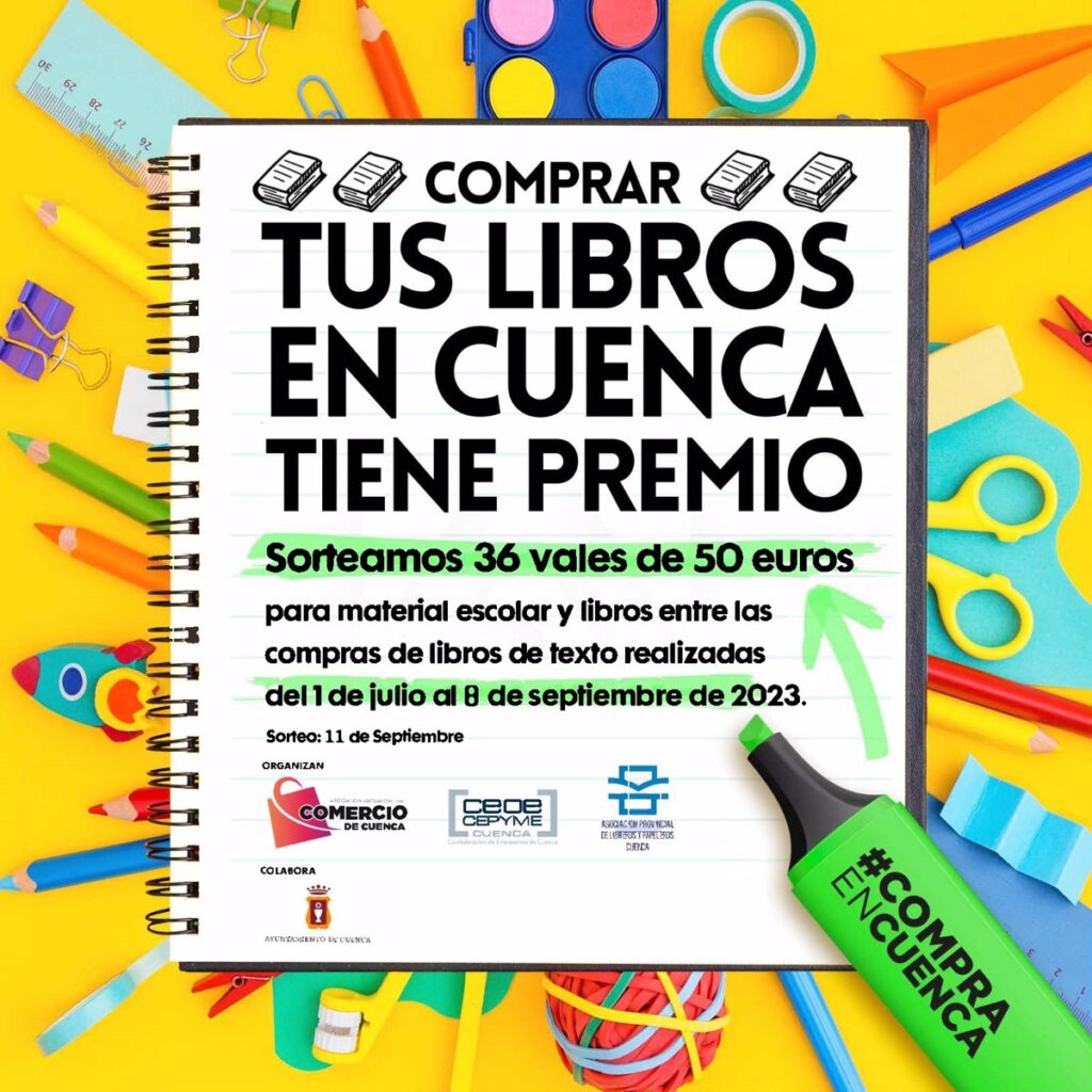 Libreros de Cuenca sortearán 36 vales de 50 euros para premiar la fidelidad de sus clientes