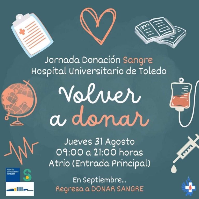 El Hospital Universitario de Toledo acoge este jueves una nueva campaña de donación de sangre