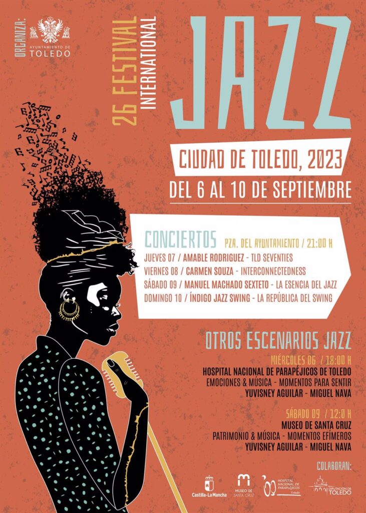 Hospital de Parapléjicos y Museo de Santa Cruz, nuevos espacios del Festival de Jazz en Toledo del 6 al 10 de septiembre