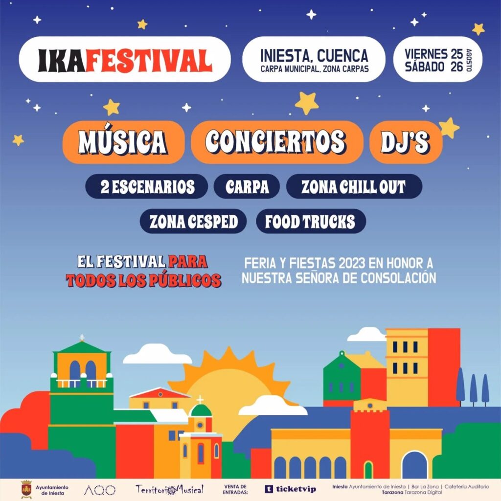 IKA Festival Iniesta (Cuenca) se coloca como una cita musical que congrega a diferentes generaciones en el mundo rural