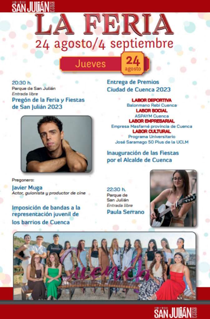 feria y fiestas de san julian 2023 en cuenca