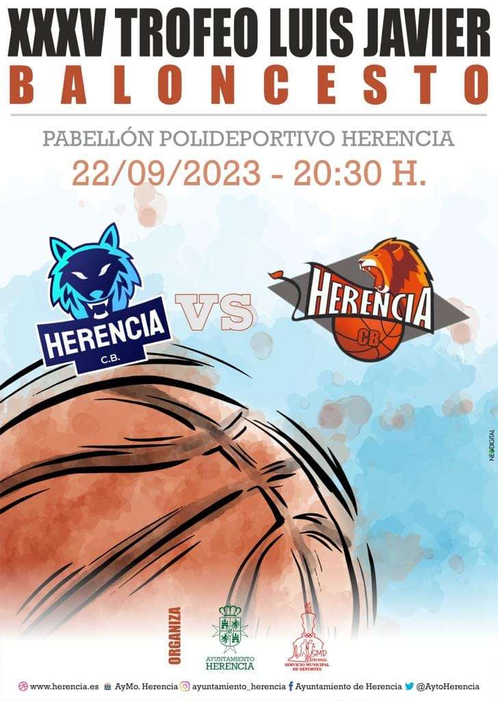 El Trofeo Luis Javier de Baloncesto regresa el 22 de septiembre: Herencia Basket vs Herencia CB 1