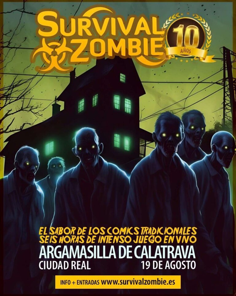Argamasilla de Calatrava se prepara para recibir por décima vez este sábado a hordas de zombies en su Survival