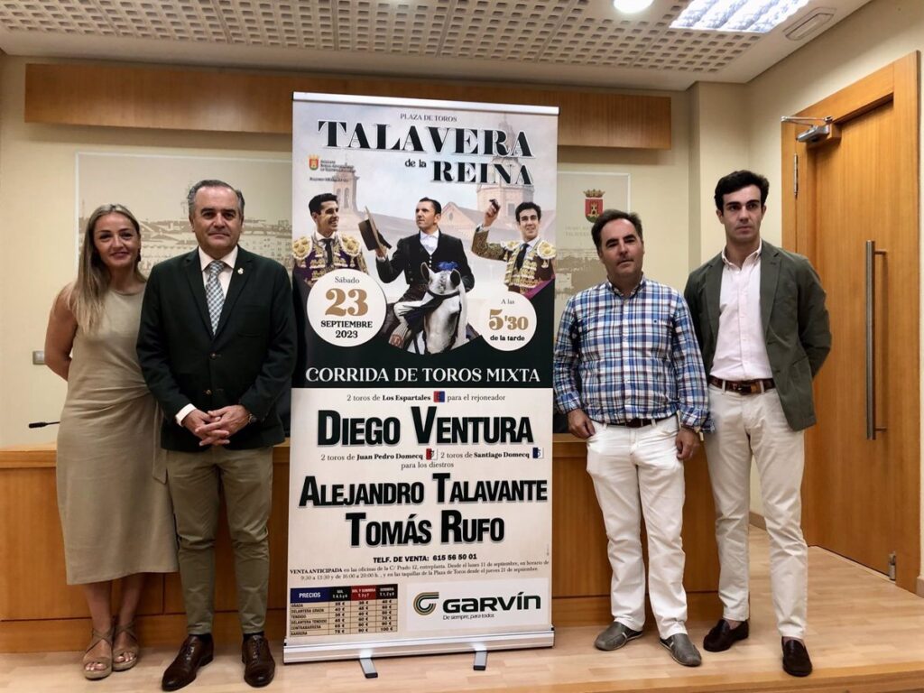 Diego Ventura, Alejandro Talavante y Tomás Rufo protagonizan el cartel taurino de las ferias de Talavera