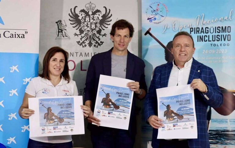 Unos 200 palistas de 23 clubes de españa participan el domingo en Toledo en el II Open Nacional de Piragüismo inclusivo