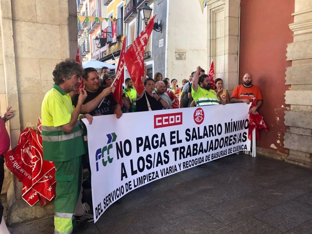 Trabajadores de recogida de basuras de Cuenca piden que no haya servicios mínimos excesivos en la huelga de San Mateo