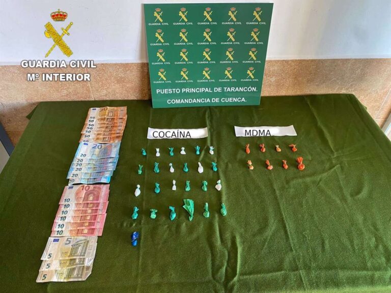 Detenido en Tarancón con 12 gramos de cocaína y 6 gramos de MMDA