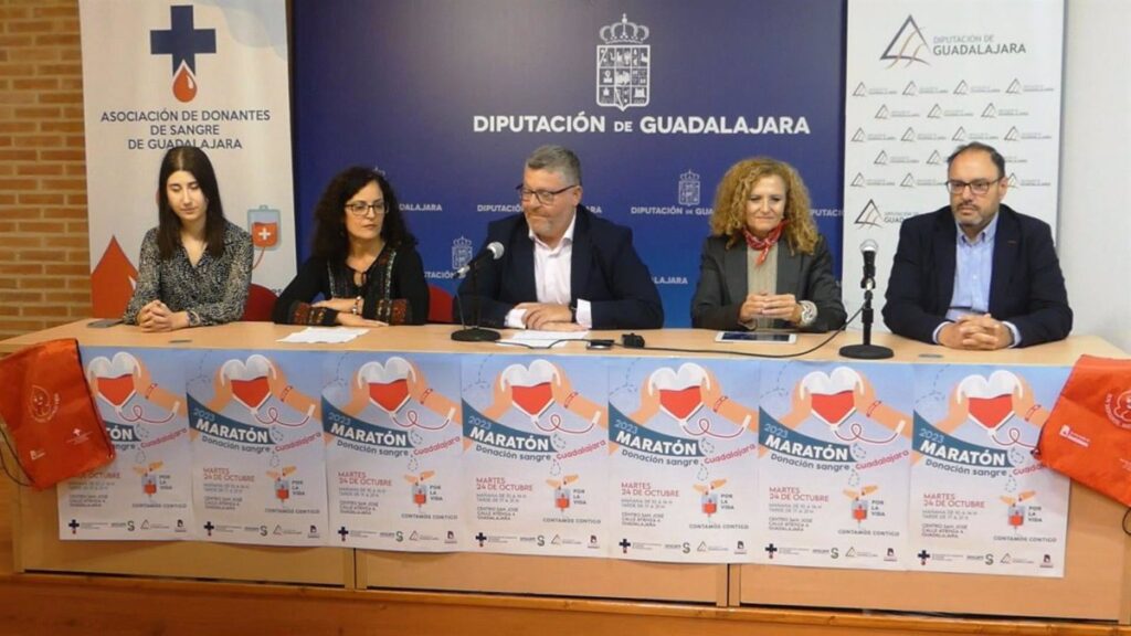 La Asociación de Donantes de Sangre de Guadalajara aspira a alcanzar 200 donaciones en el maratón del próximo martes