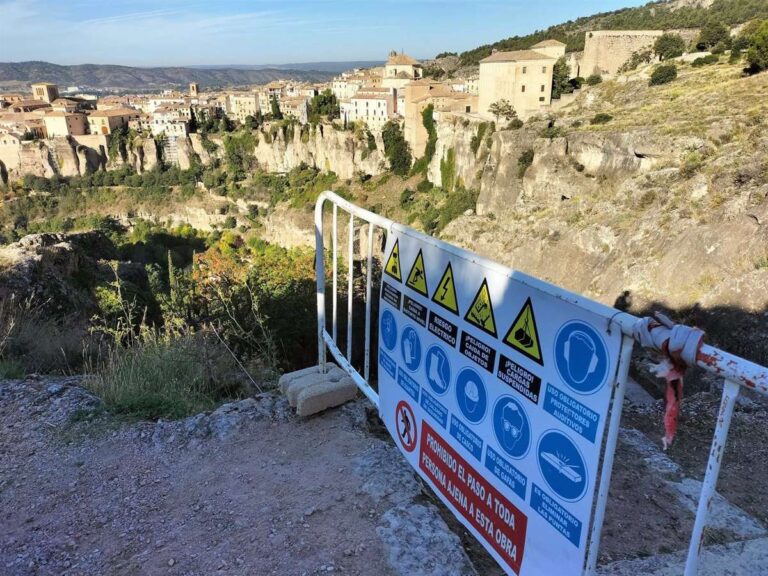 Cortado el Sendero del Hocino de Federico Muelas de Cuenca por las obras de acondicionamiento de senderos en las Hoces