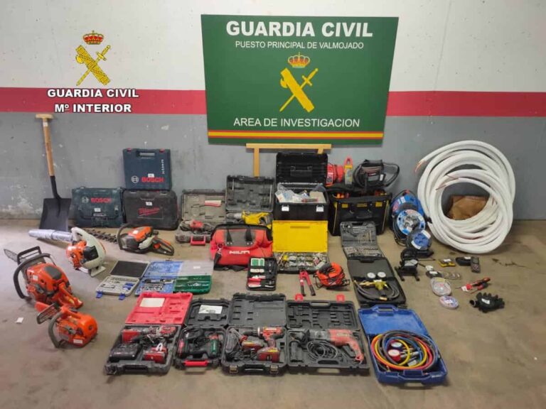 Detenidas dos personas por más de 25 robos en interior de vehículo en las provincias de Toledo, Ávila y Madrid