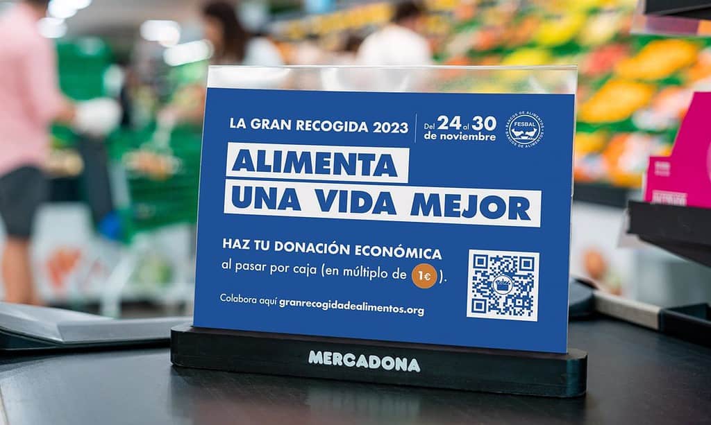 Las 74 tiendas que Mercadona tiene en C-LM participan en la Gran Recogida de Alimentos que arranca este viernes