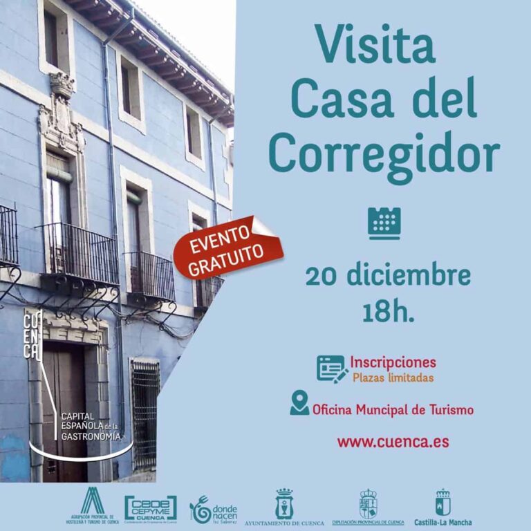 Cuenca celebra su Capital Española de la Gastronomía con una visita guiada gratuita a la Casa del Corregidor