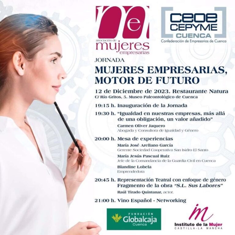 Teatro con enfoque de género, en la jornada 'Mujeres Empresarias motor de futuro' que acoge Cuenca el martes