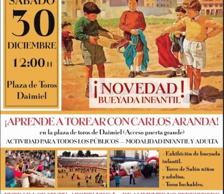 Pacma denuncia al Ayuntamiento de Daimiel por una actividad infantil taurina