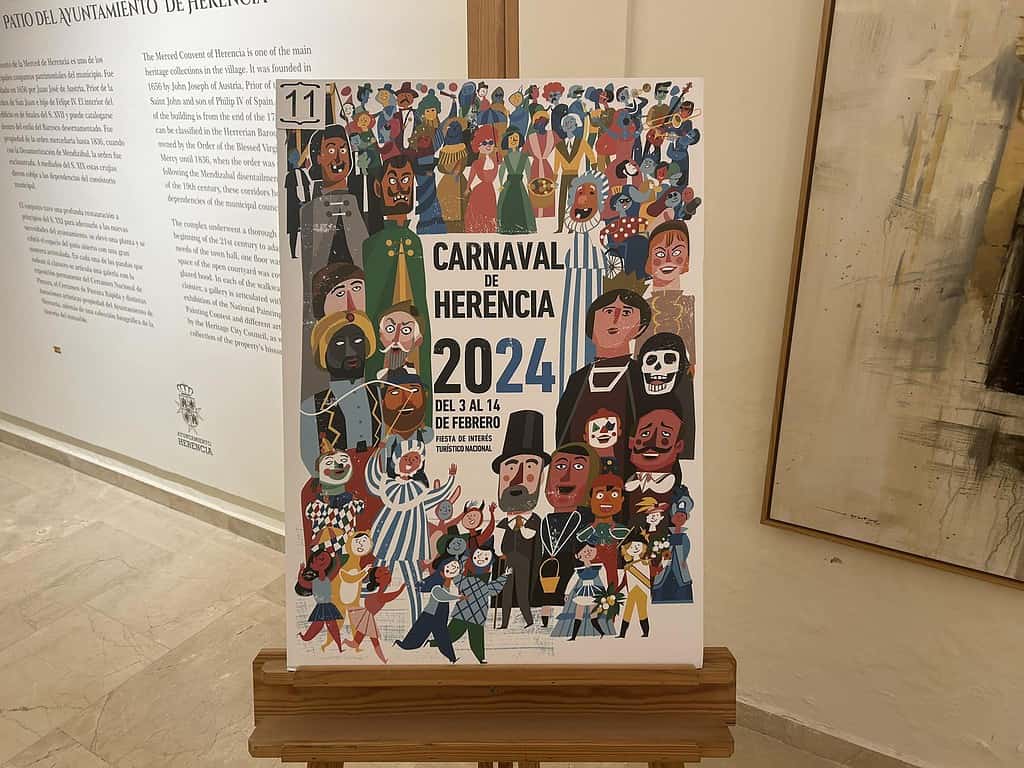 "Todos somos carnaval" de Jaume Gubianas Escudé, cartel representativo del Carnaval de Herencia 2024 1