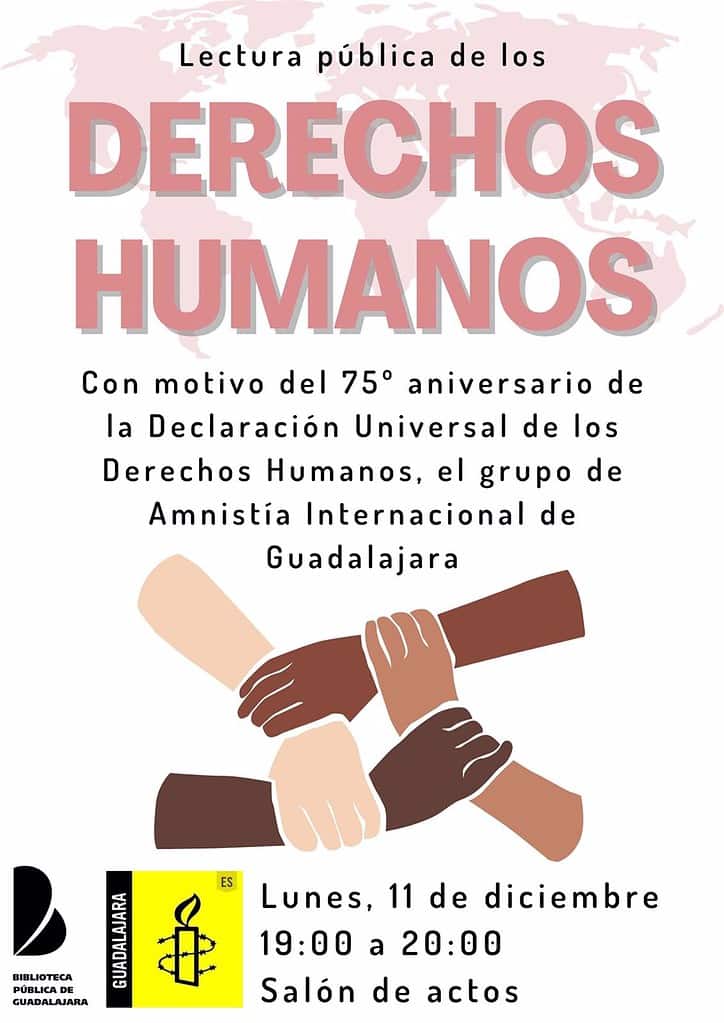 Amnistía Internacional recoge firmas esta semana en C-LM enapoyo a defensores de los Derechos Humanos de varios países