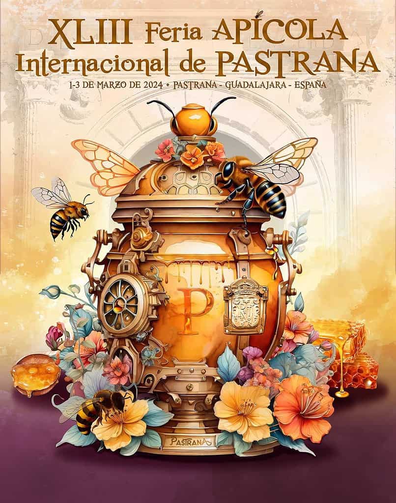 Un diseño de estilo 'steampunk' del malagueño Andrés Antúnez será el cartel de la XLIII Feria Apícola de Pastrana