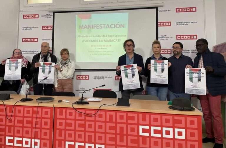 Una veintena de organizaciones llaman a albaceteños a salir este sábado a la calle para frenar la "masacre" en Palestina