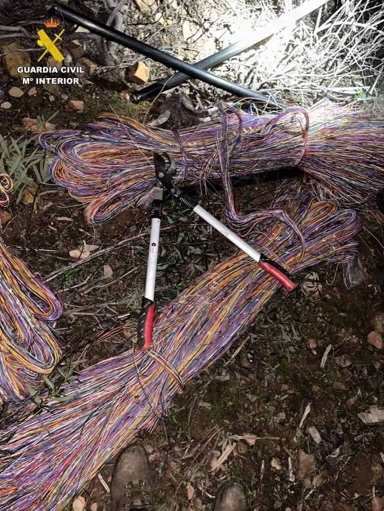 Cuatro detenidos por el robo de 400 metros de cable de cobre en Mestanza (Ciudad Real)