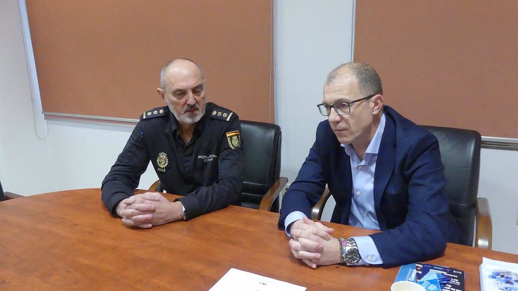 CEOE Cepyme Cuenca da a conocer a Policía Nacional proyectos y preocupaciones de los empresarios en seguridad