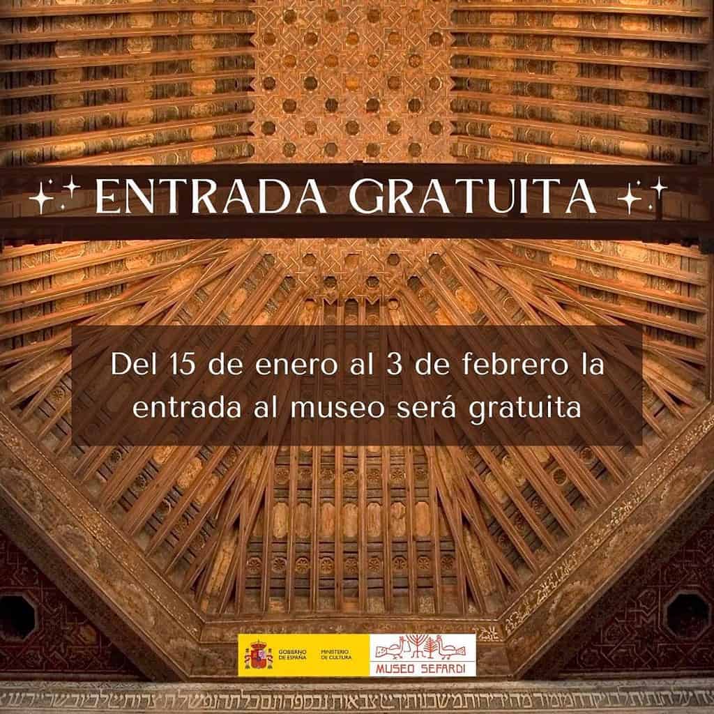 El Museo Sefardí de Toledo será gratuito del 15 de enero al 3 de febrero por obras de accesibilidad