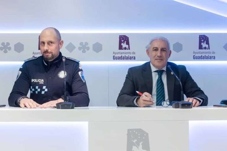 La Policía Local de Guadalajara atendió 9.915 avisos en 2023, que fue "uno de los años más seguros" en la ciudad