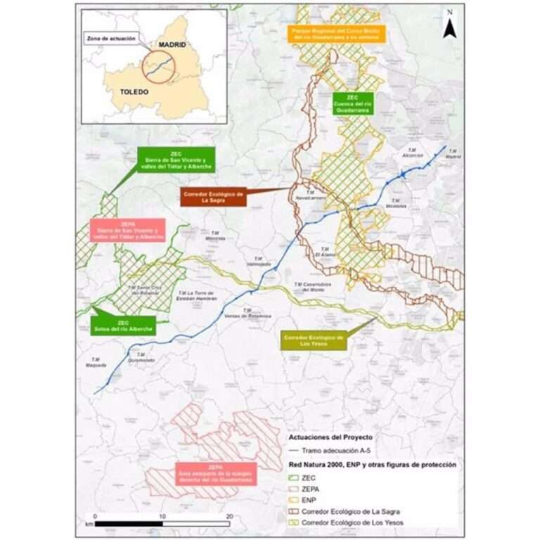 El anteproyecto de mejora de la A-5 entre Madrid y Maqueda obtiene la Declaración de Impacto Ambiental favorable