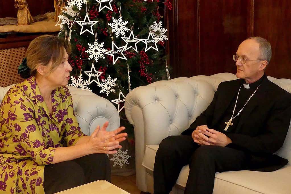 La alcaldesa de Guadalajara recibe al nuevo obispo de la diócesis en su primera visita oficial