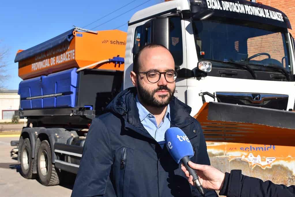 Diputación de Albacete refuerza el dispositivo en su red viaria ante el episodio invernal alertado por la Aemet